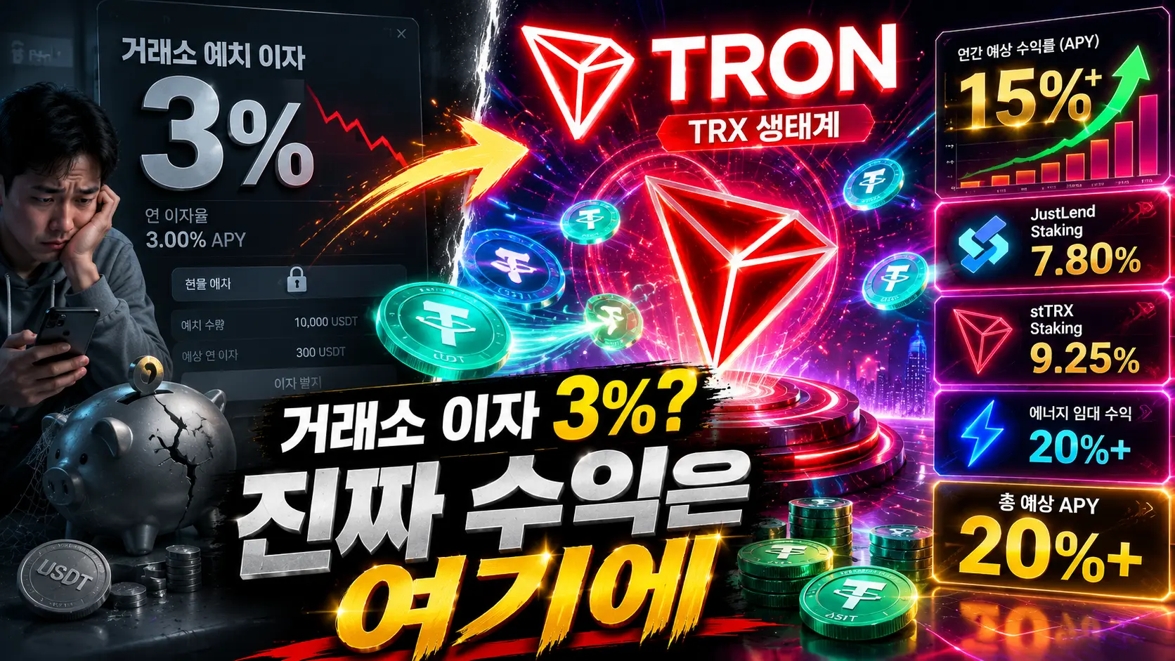 트론 스테이킹 TRX 스테이킹 온체인 초과 수익률 비교 거래소 이자 한계