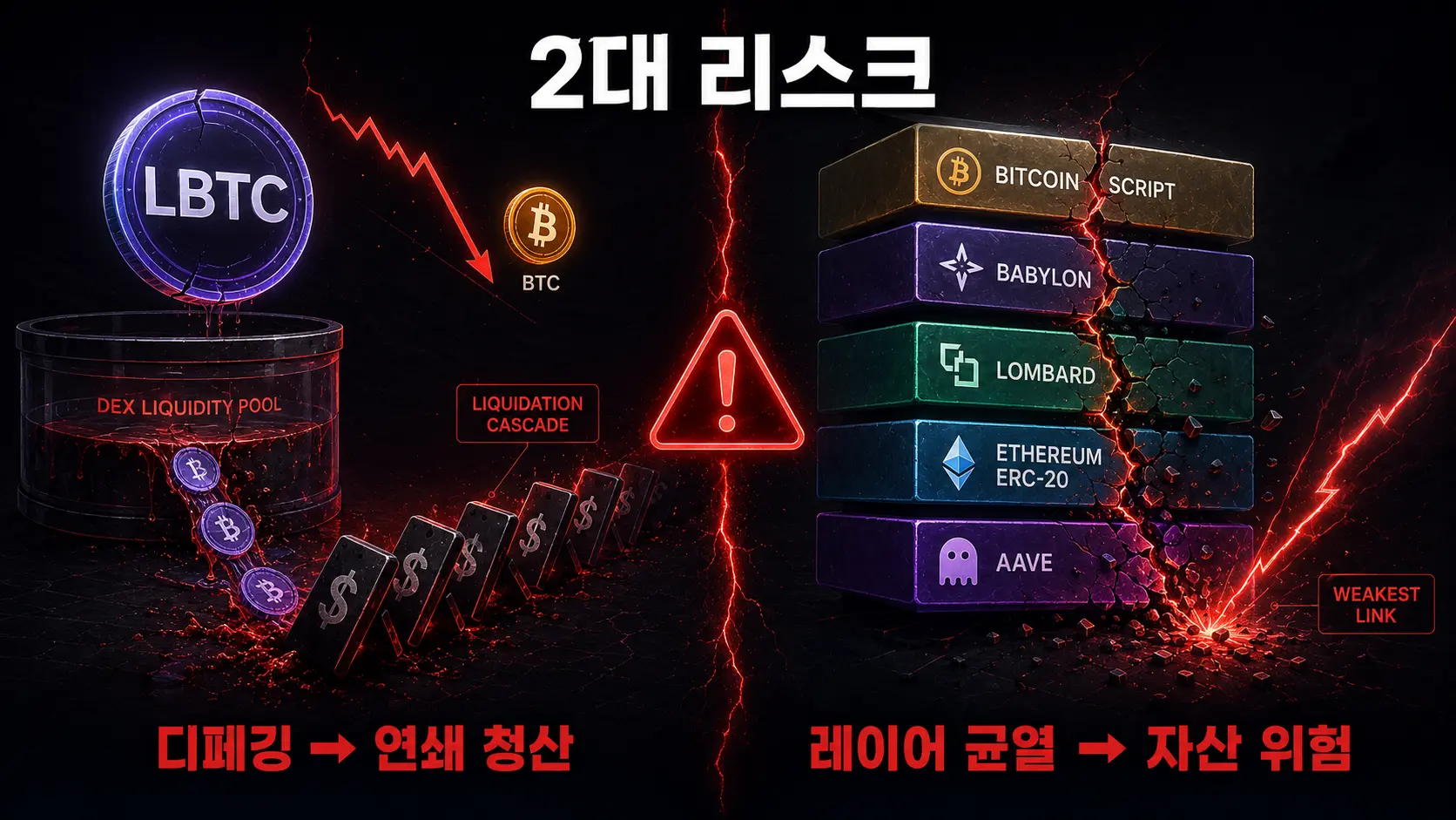 LBTC 디페깅 리스크와 다중 컨트랙트 위험 경고